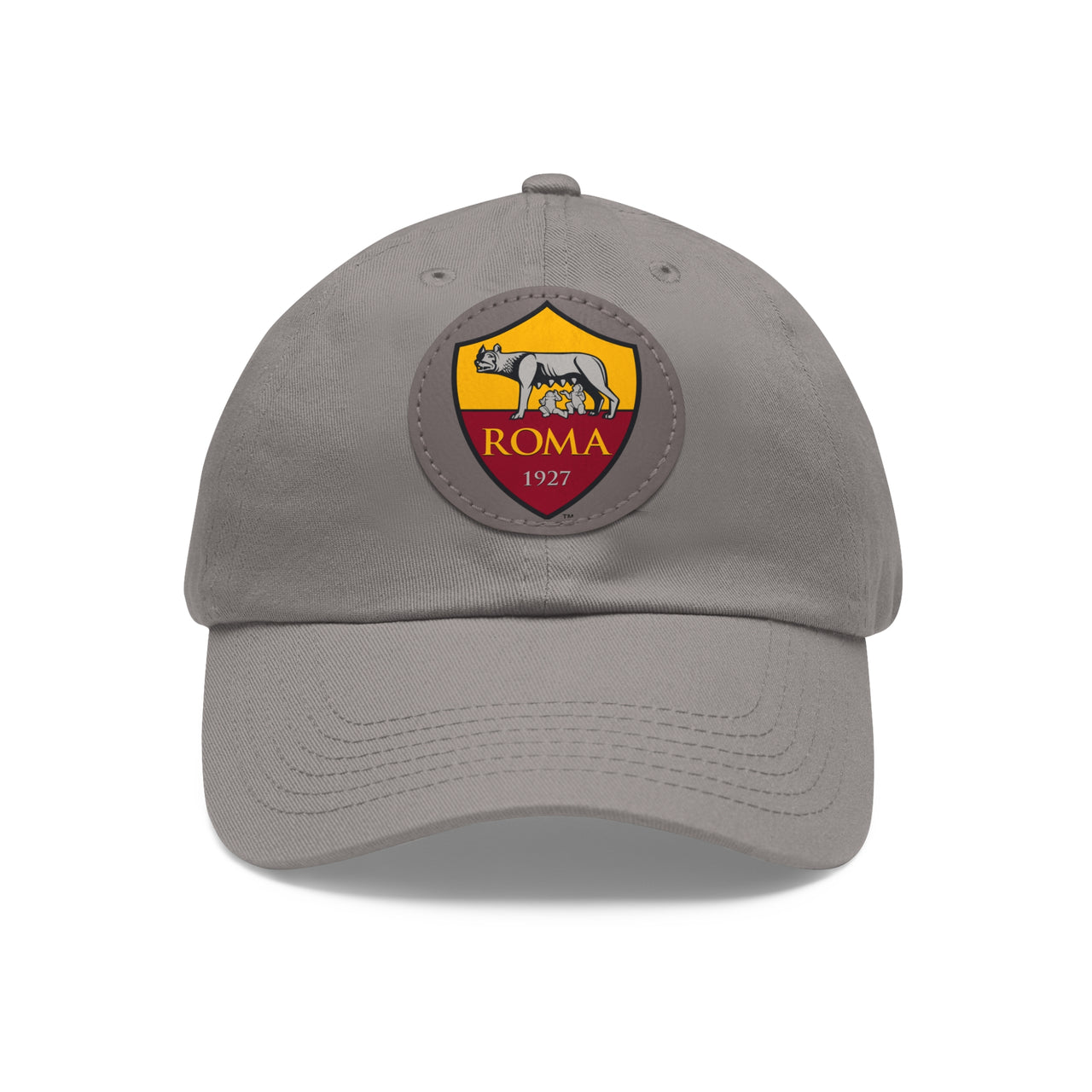 Roma Dad Hat with Leather Patch (Round)