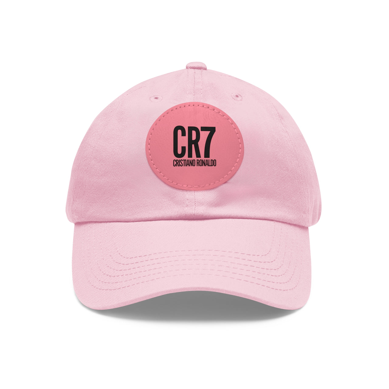 CR7 Dad Hat with Leather Patch (Round)