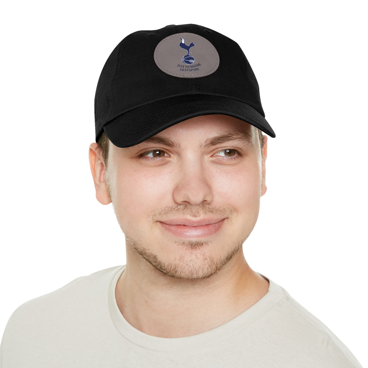 Tottenham Dad Hat with Leather Patch (Round)