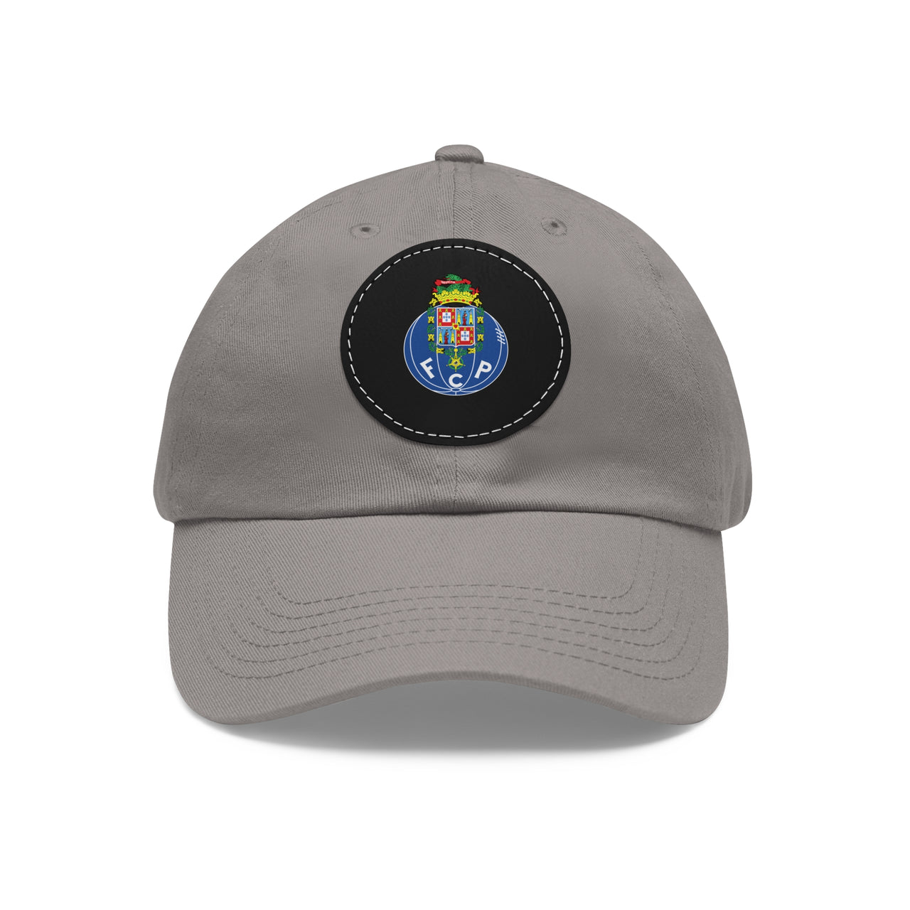 Porto Dad Hat with Leather Patch (Round)