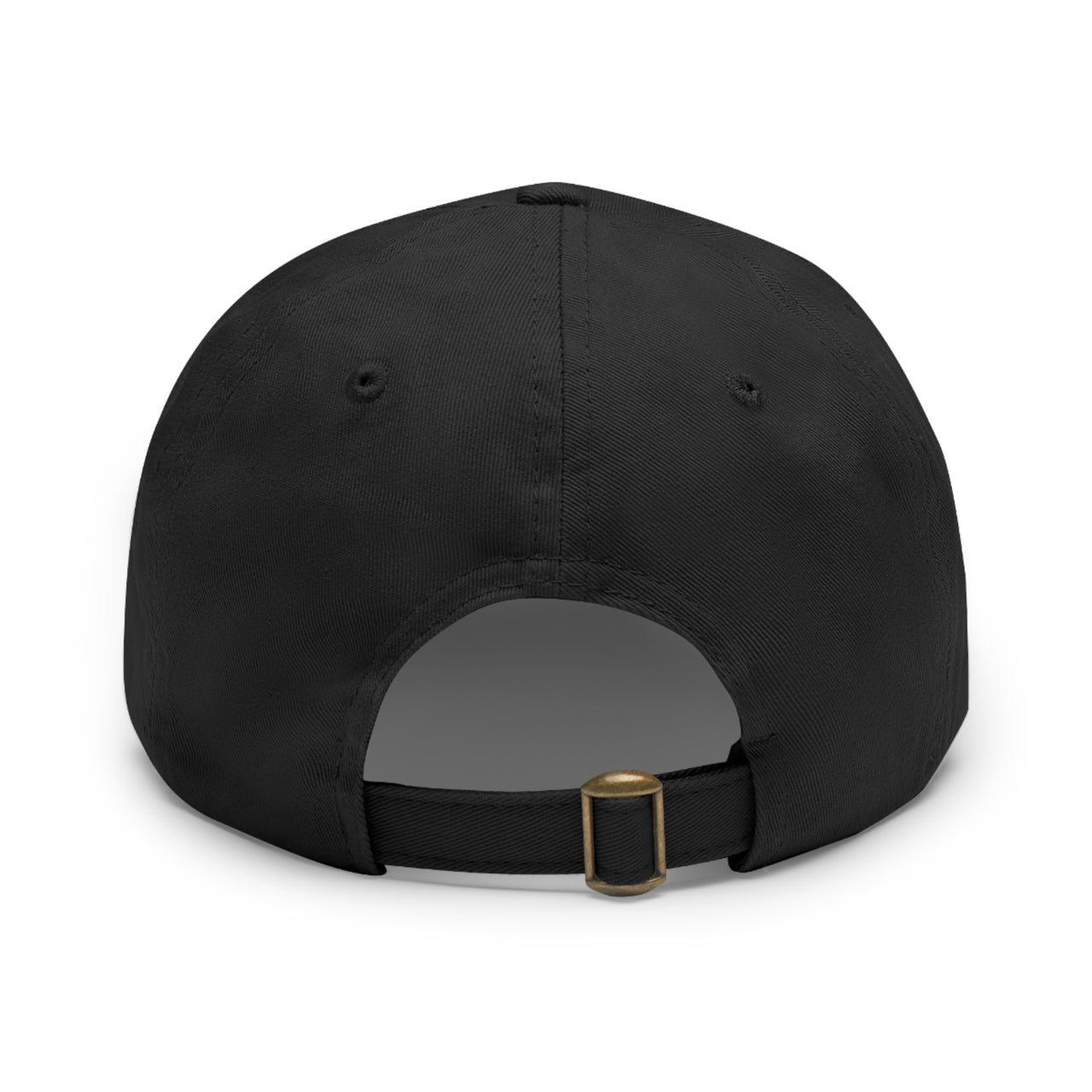 Chelsea Dad Hat with Leather Patch (Round)