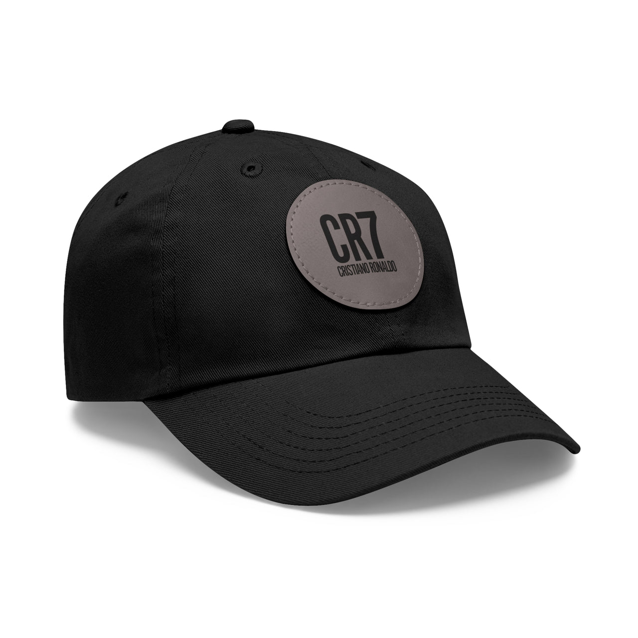 CR7 Dad Hat with Leather Patch (Round)