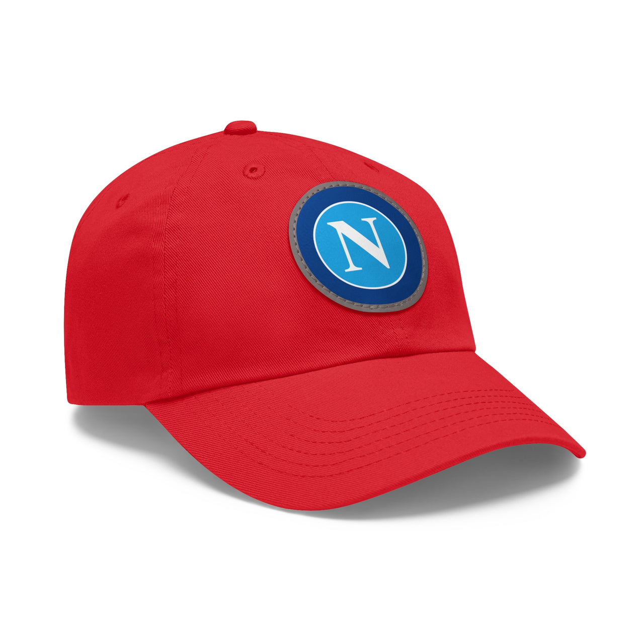 Napoli Dad Hat with Leather Patch (Round)