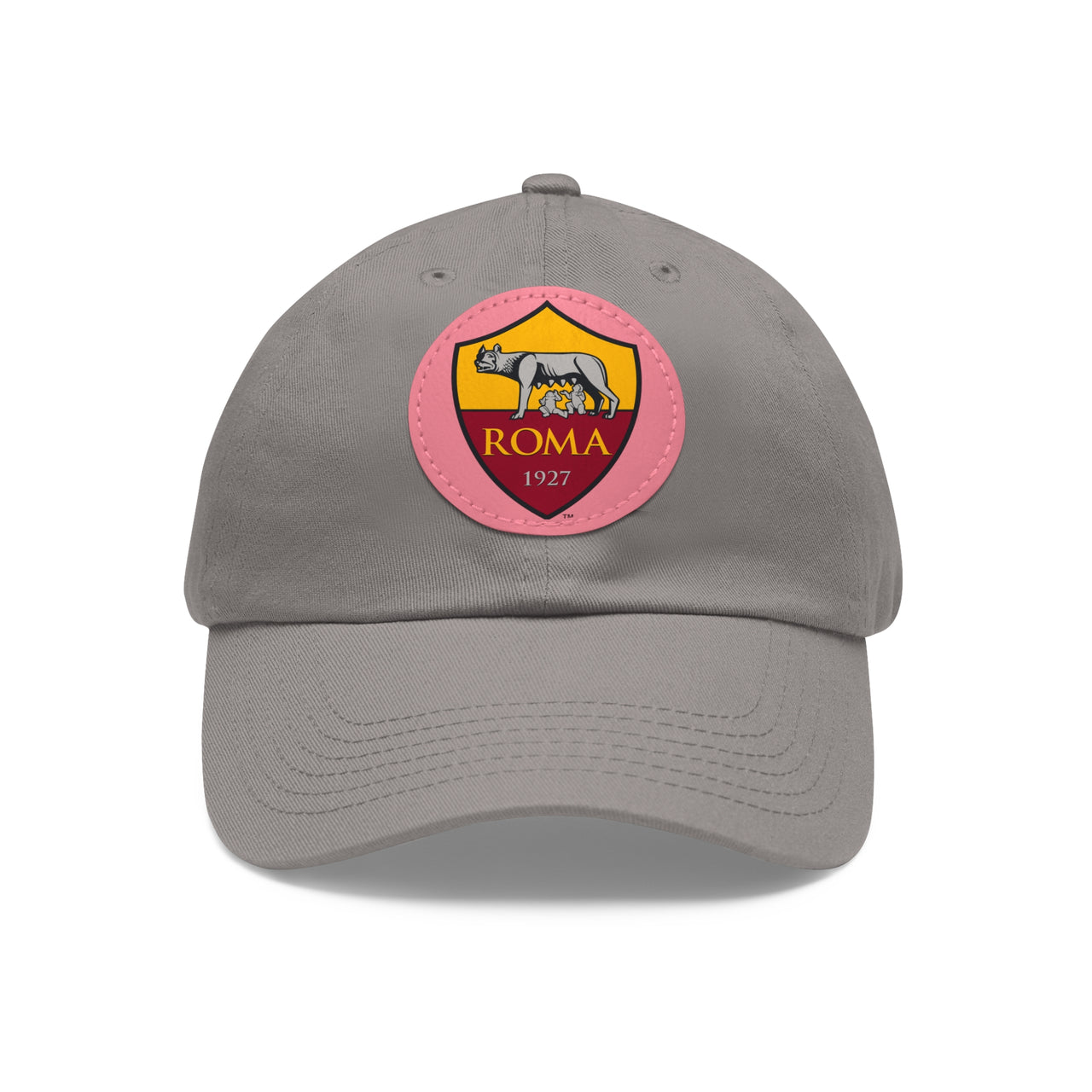 Roma Dad Hat with Leather Patch (Round)