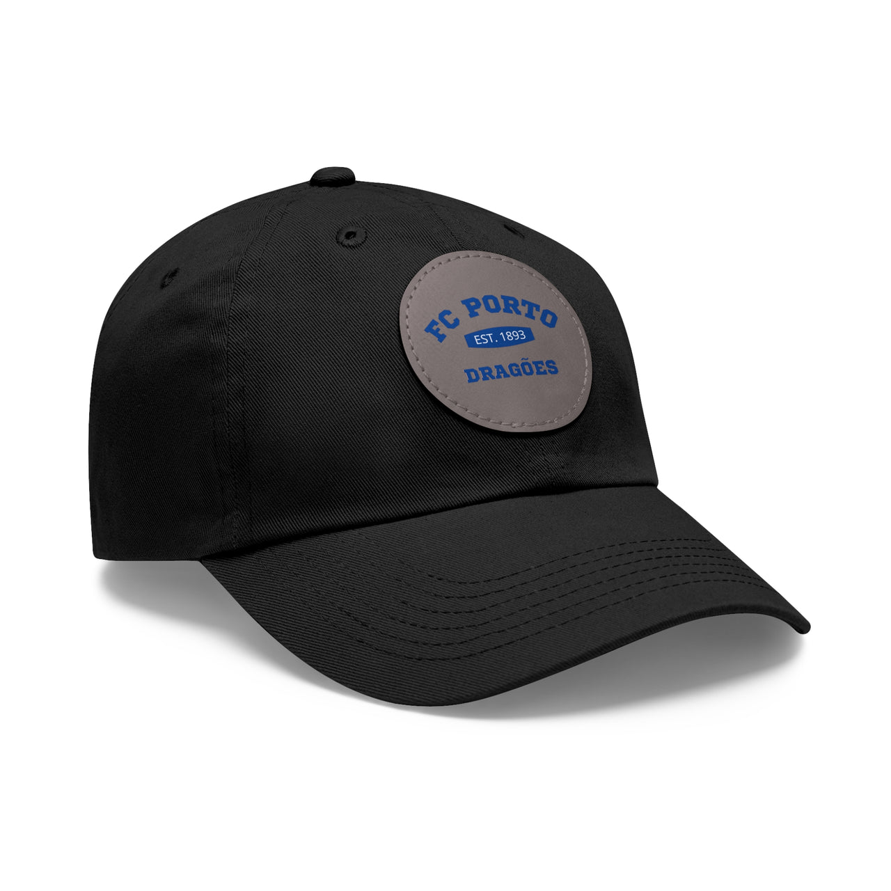 Porto Dad Hat with Leather Patch (Round)