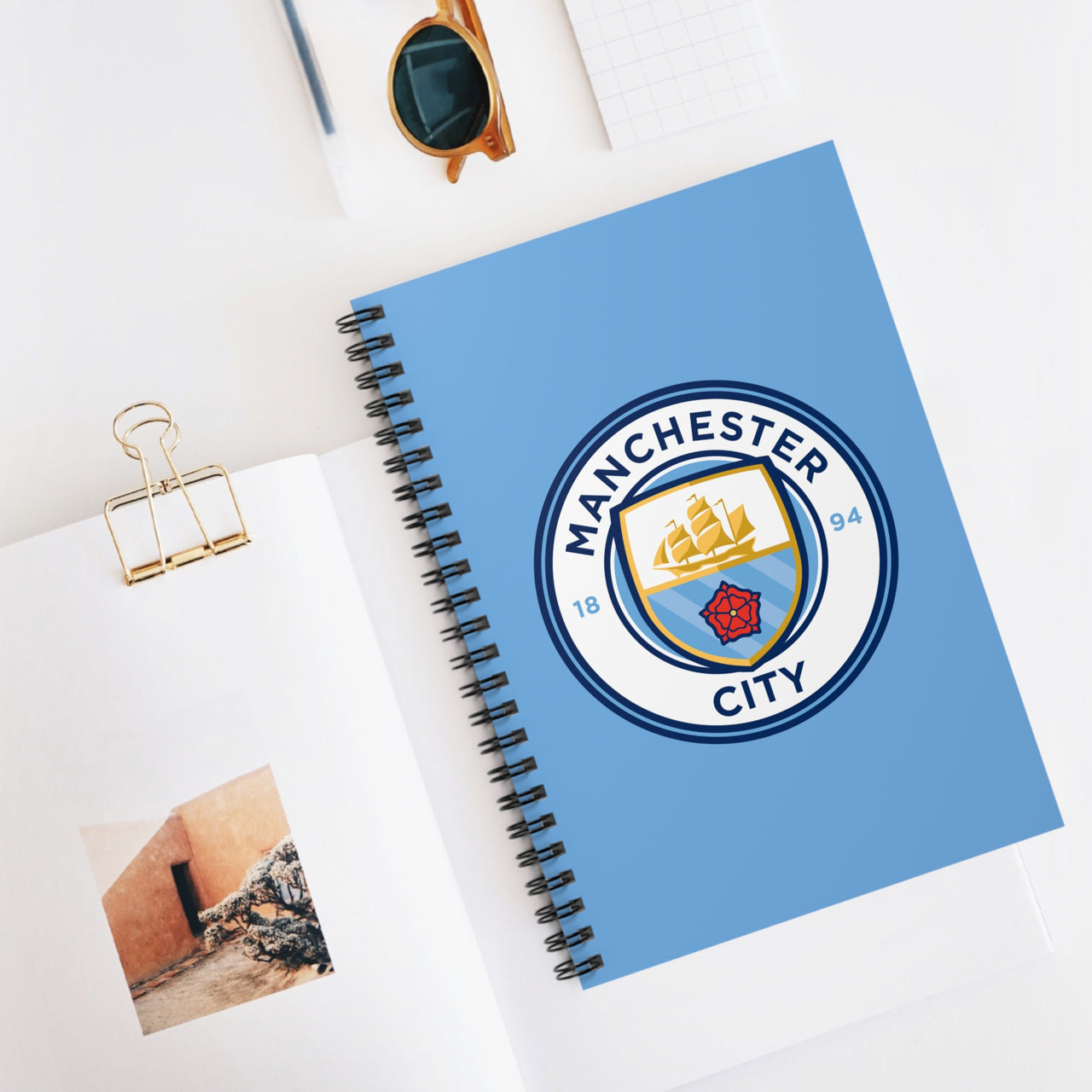 Manchester City Spiral Notebook - Ruled Line