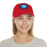 Thumbnail for Napoli Dad Hat with Leather Patch (Round)