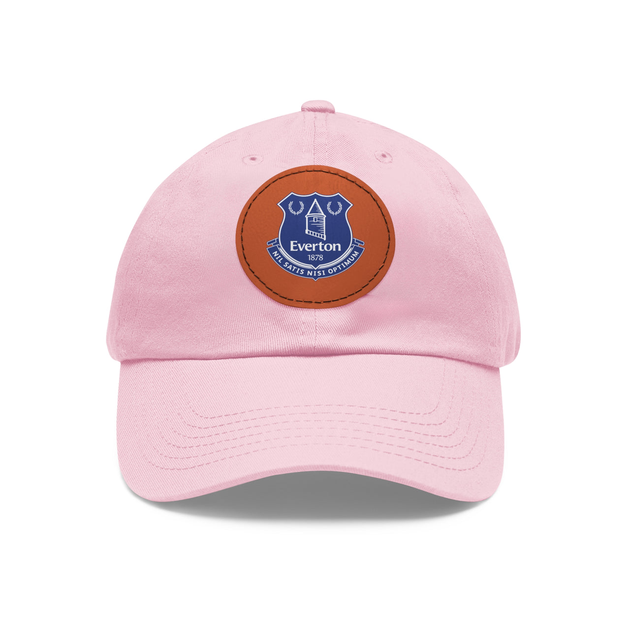 Everton Dad Hat with Leather Patch (Round)