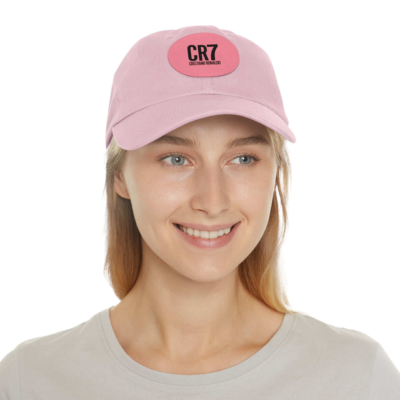 CR7 Dad Hat with Leather Patch (Round)