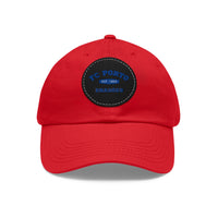 Thumbnail for Porto Dad Hat with Leather Patch (Round)