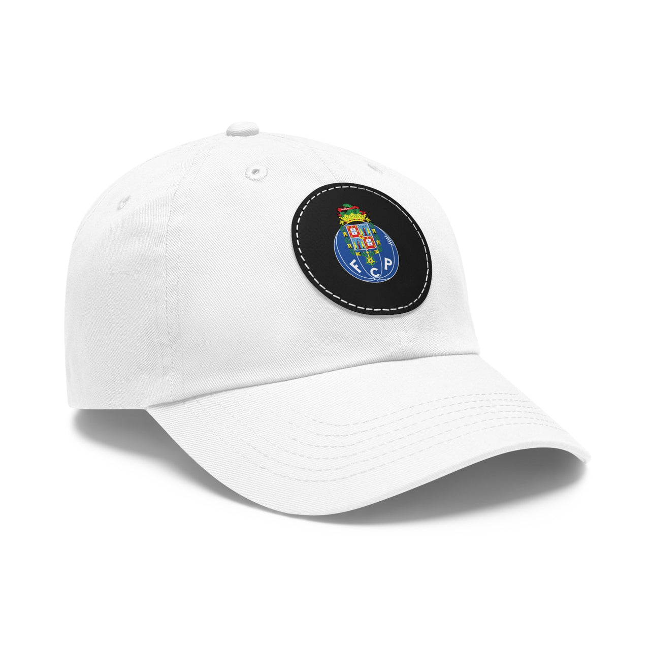 Porto Dad Hat with Leather Patch (Round)