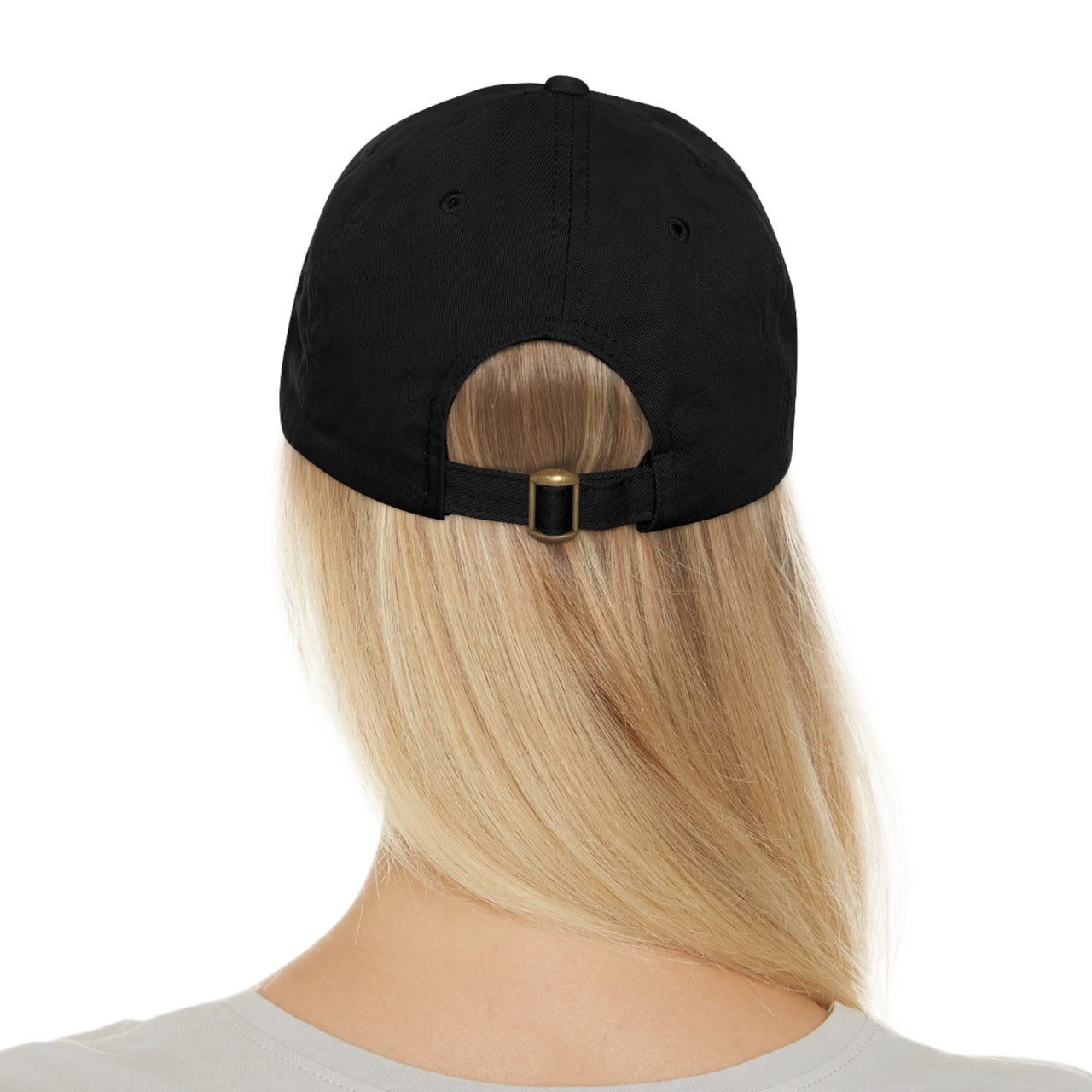 PSG Dad Hat with Leather Patch (Round)