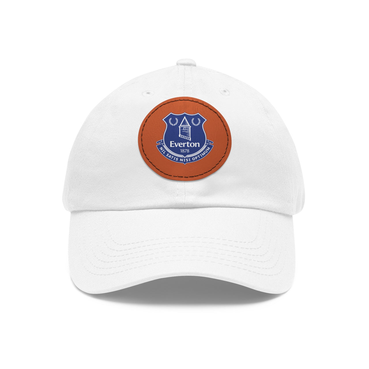 Everton Dad Hat with Leather Patch (Round)