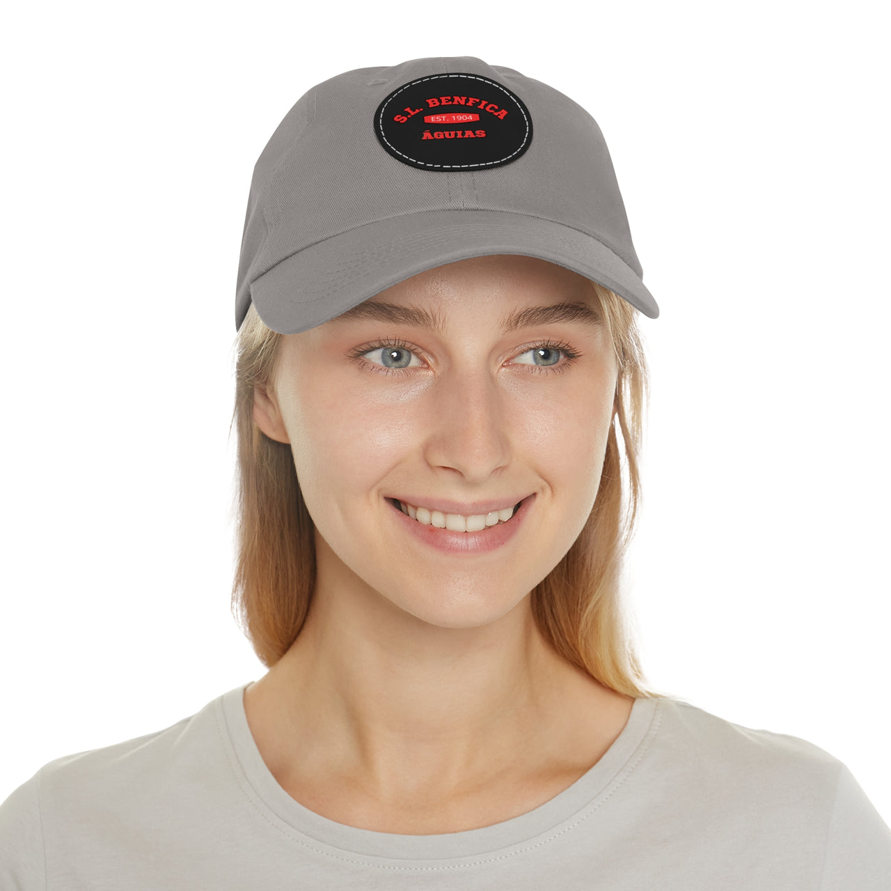 Benfica Dad Hat with Leather Patch (Round)