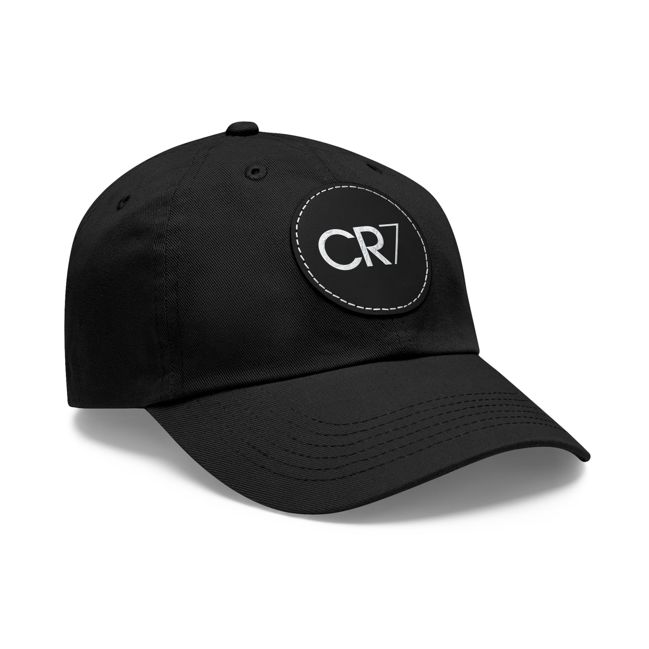 Cristiano Ronaldo CR7 Dad Hat with Leather Patch (Round)