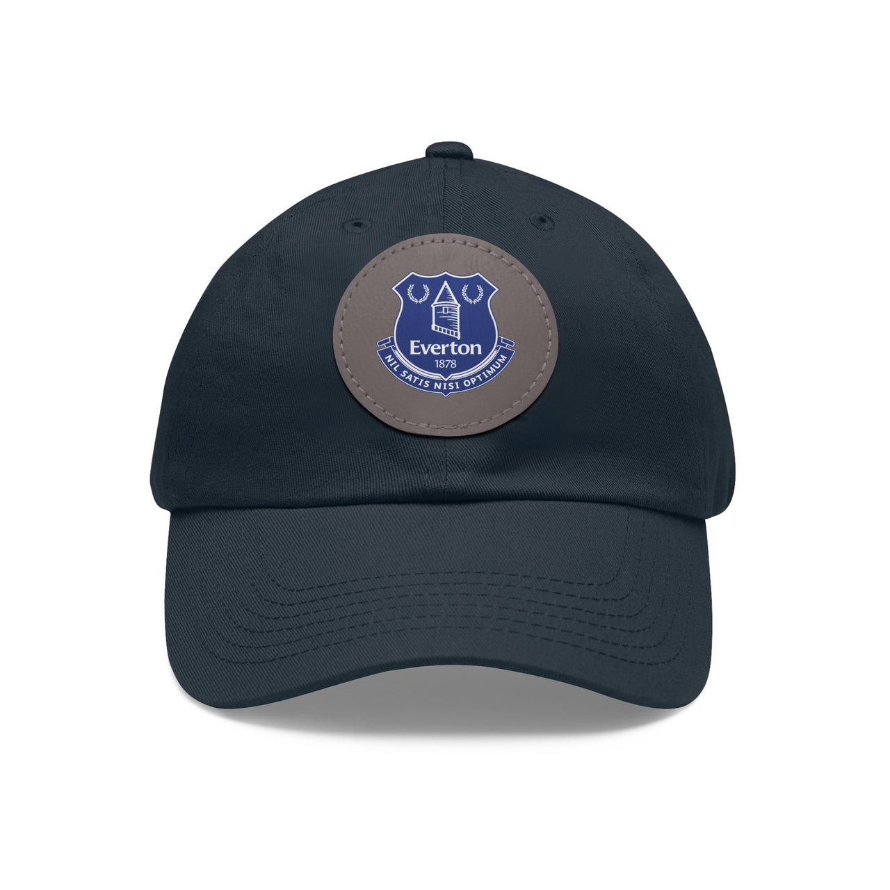 Everton Dad Hat with Leather Patch (Round)