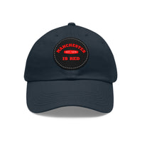 Thumbnail for Manchester United Dad Hat with Leather Patch (Round)