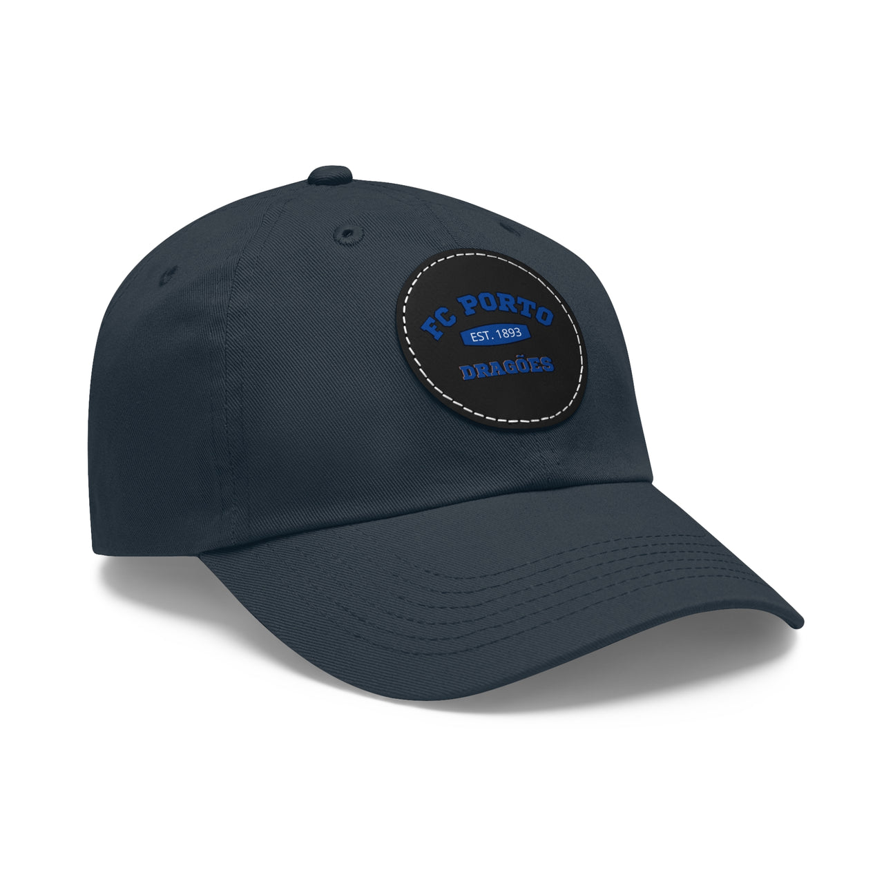 Porto Dad Hat with Leather Patch (Round)