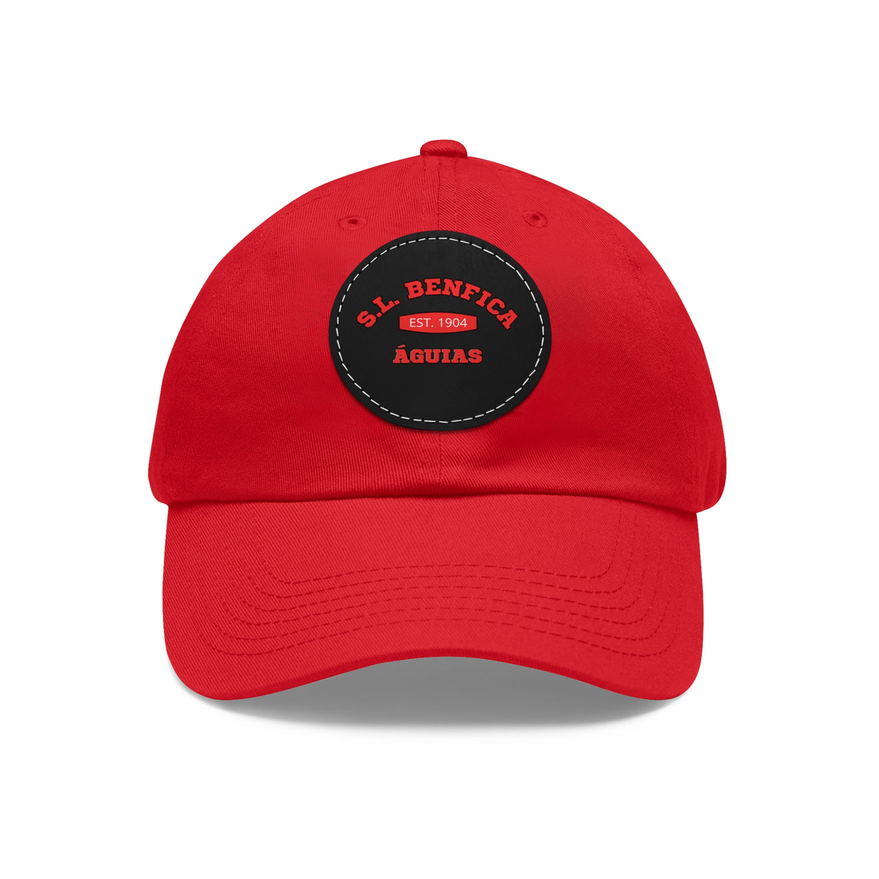 Benfica Dad Hat with Leather Patch (Round)