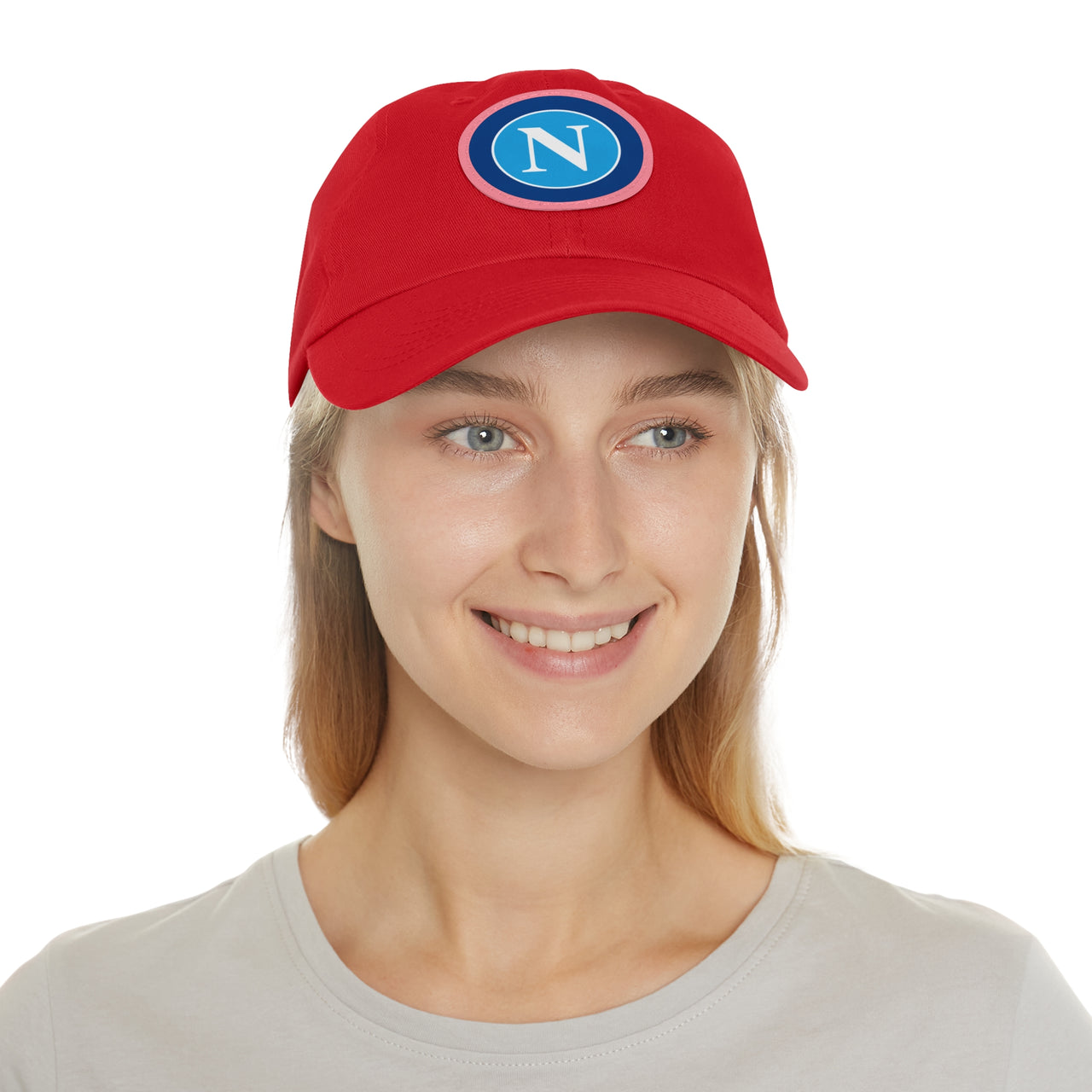 Napoli Dad Hat with Leather Patch (Round)