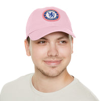 Thumbnail for Chelsea Dad Hat with Leather Patch (Round)