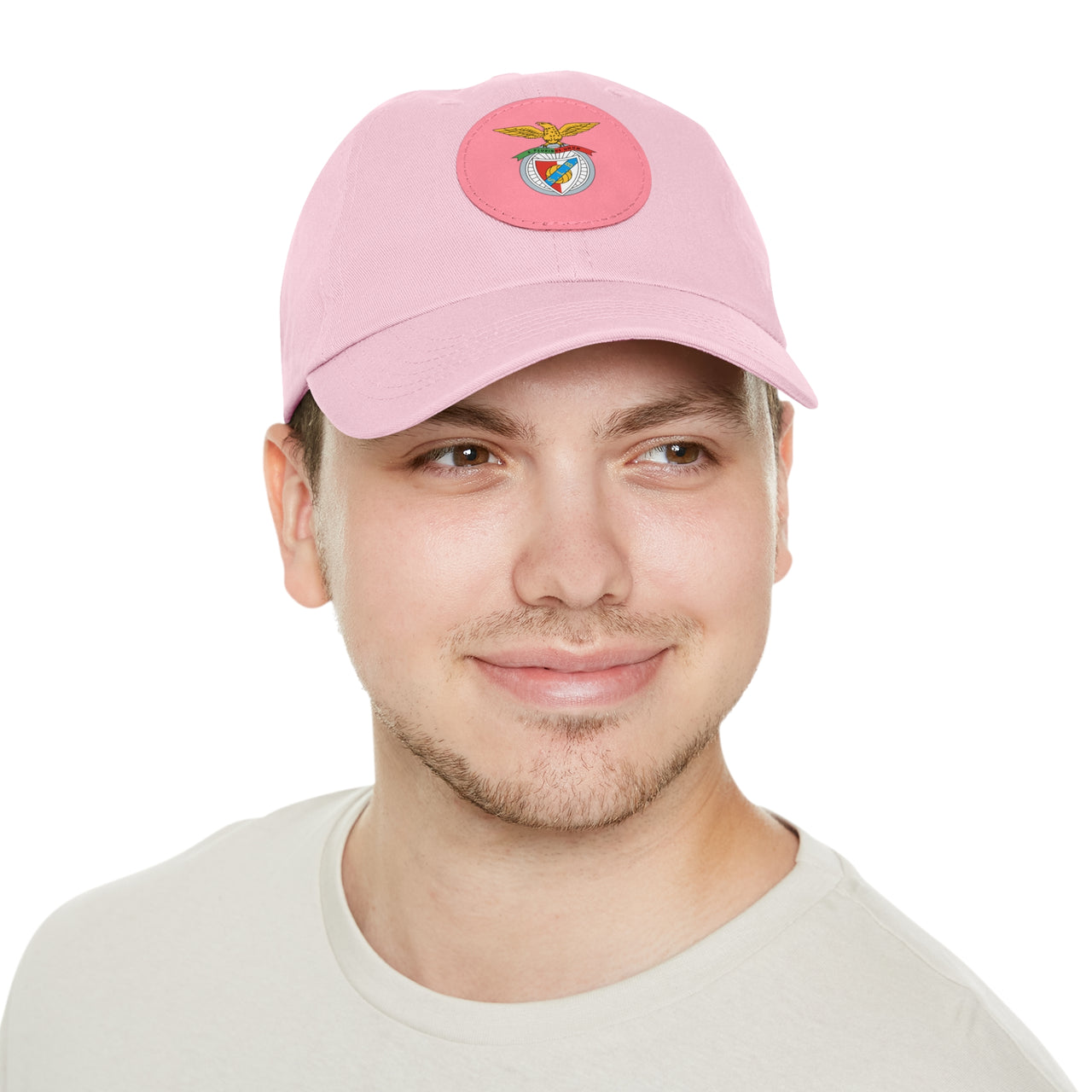 Benfica Dad Hat with Leather Patch (Round)