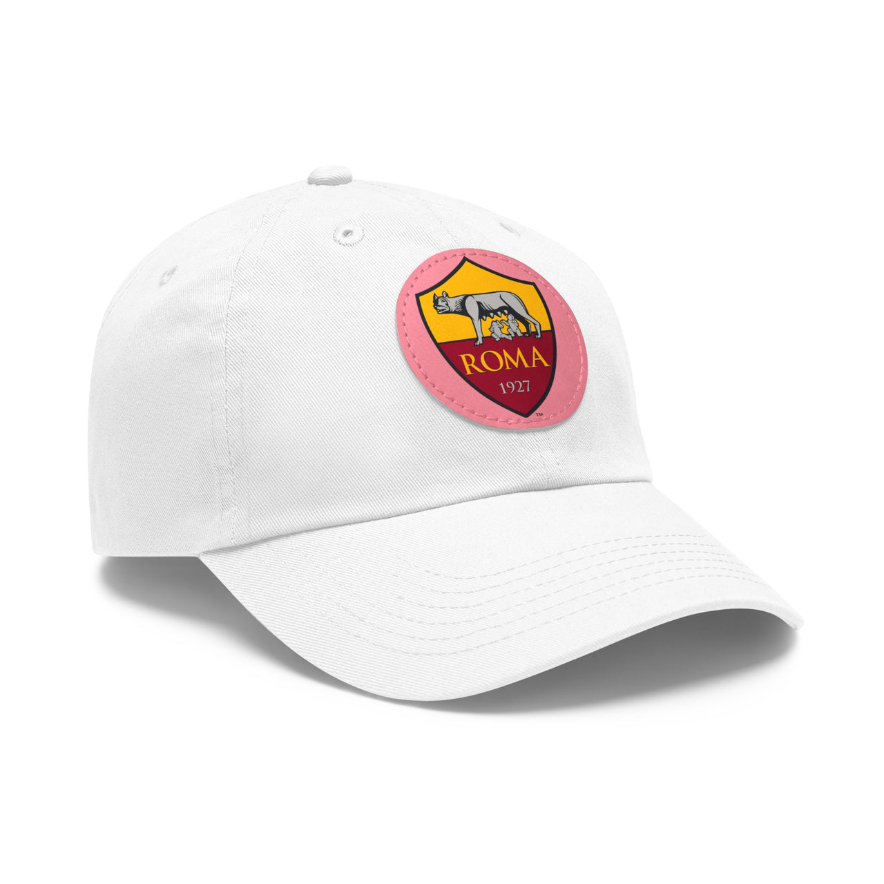 Roma Dad Hat with Leather Patch (Round)