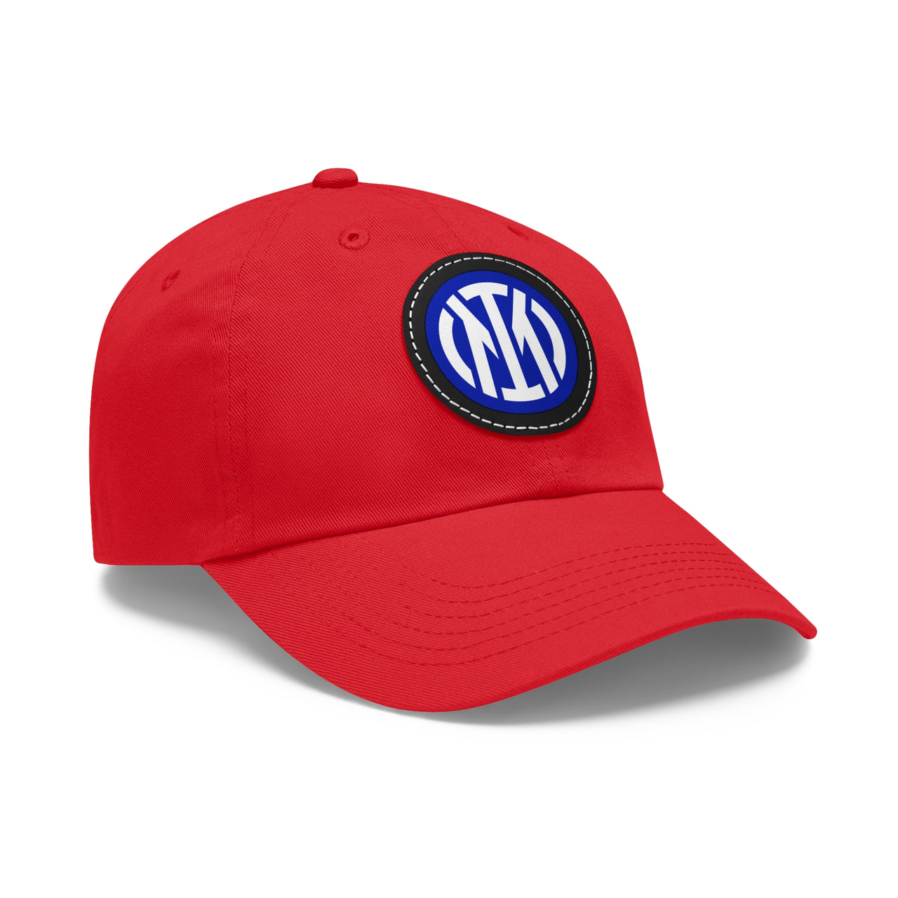 Inter Milan Dad Hat with Leather Patch (Round)