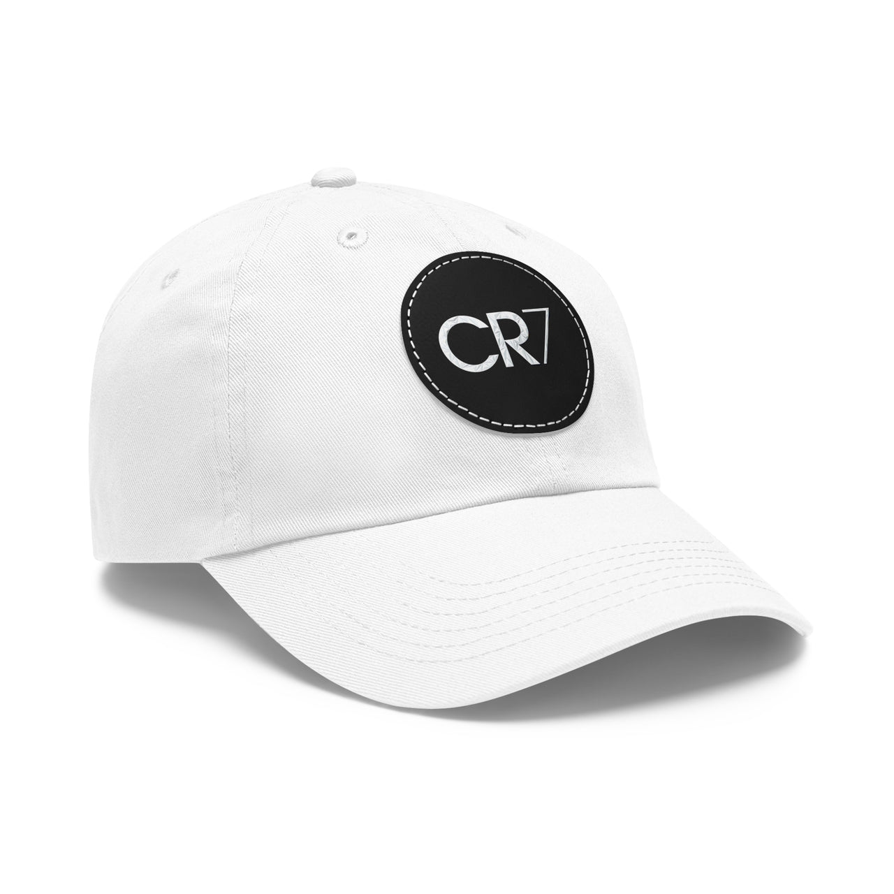 Cristiano Ronaldo CR7 Dad Hat with Leather Patch (Round)