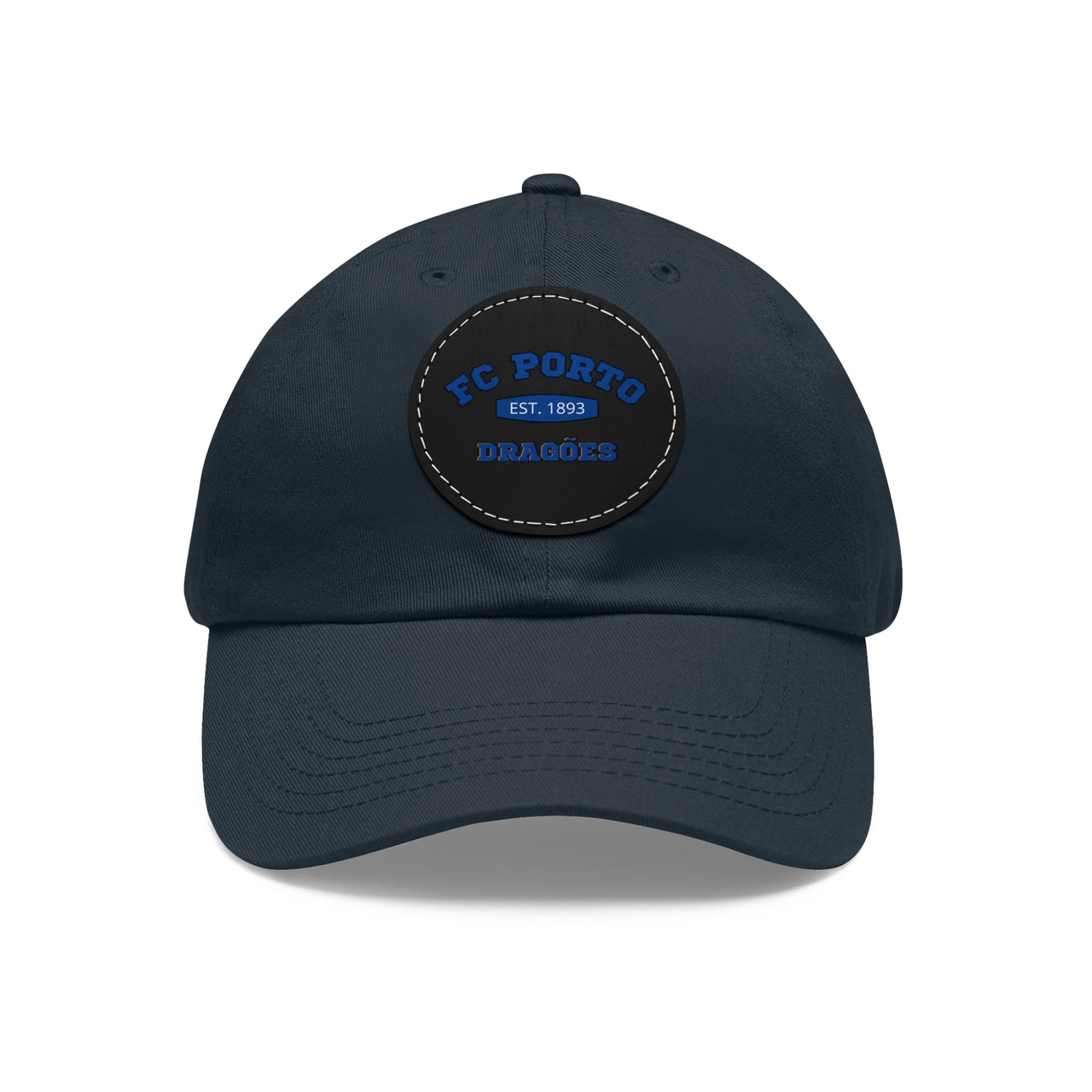 Porto Dad Hat with Leather Patch (Round)