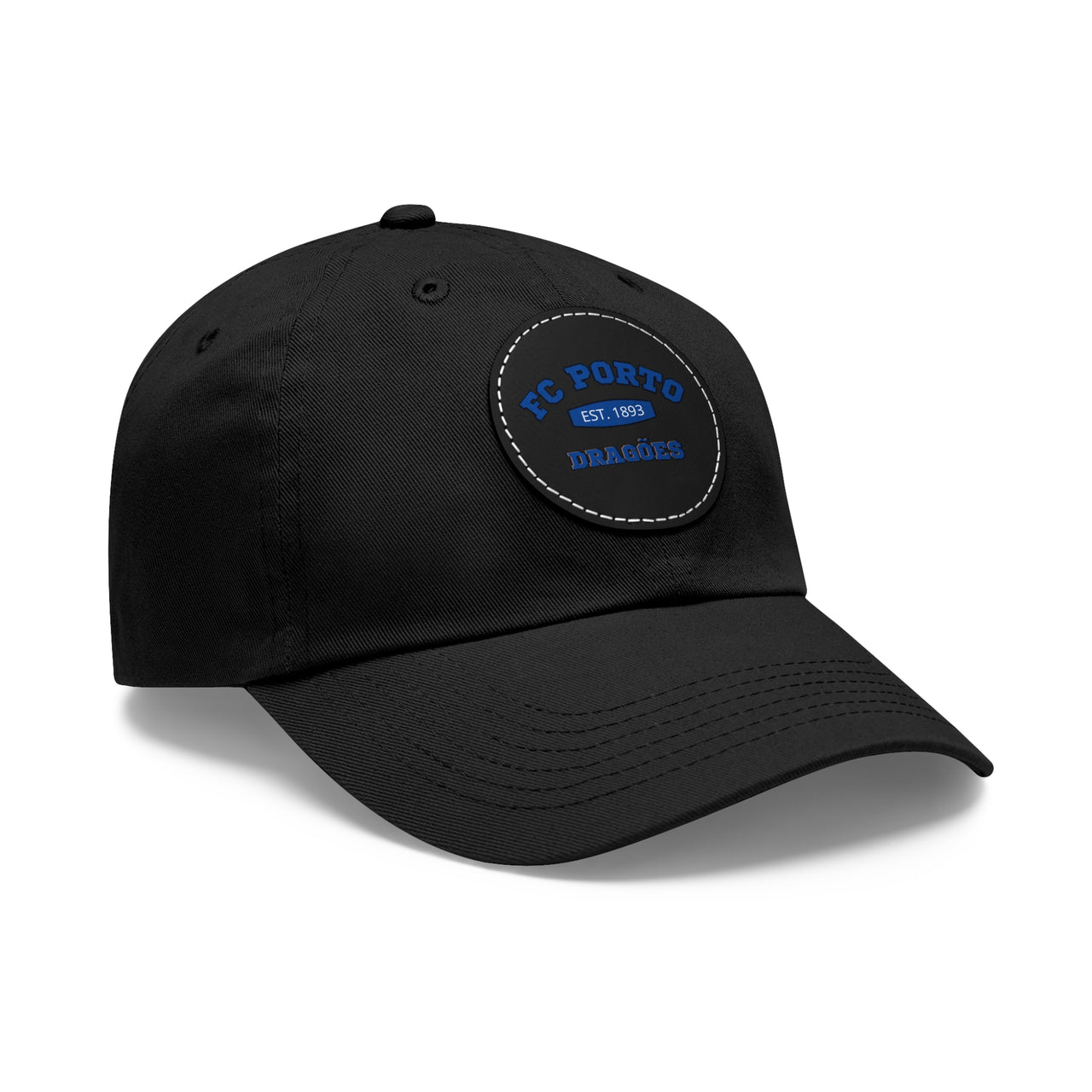 Porto Dad Hat with Leather Patch (Round)