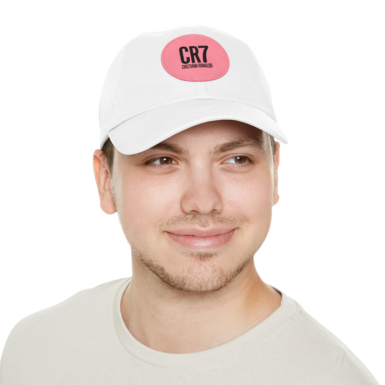 CR7 Dad Hat with Leather Patch (Round)