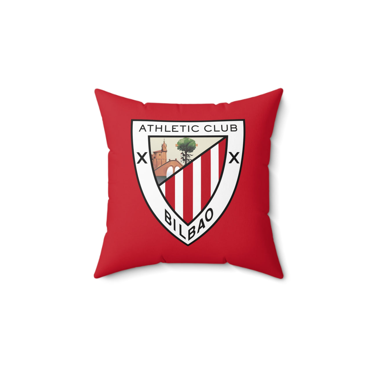 Athletic Bilbao Spun Polyester Square Pillow