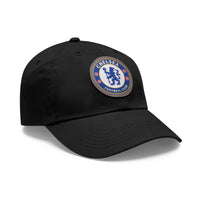 Thumbnail for Chelsea Dad Hat with Leather Patch (Round)