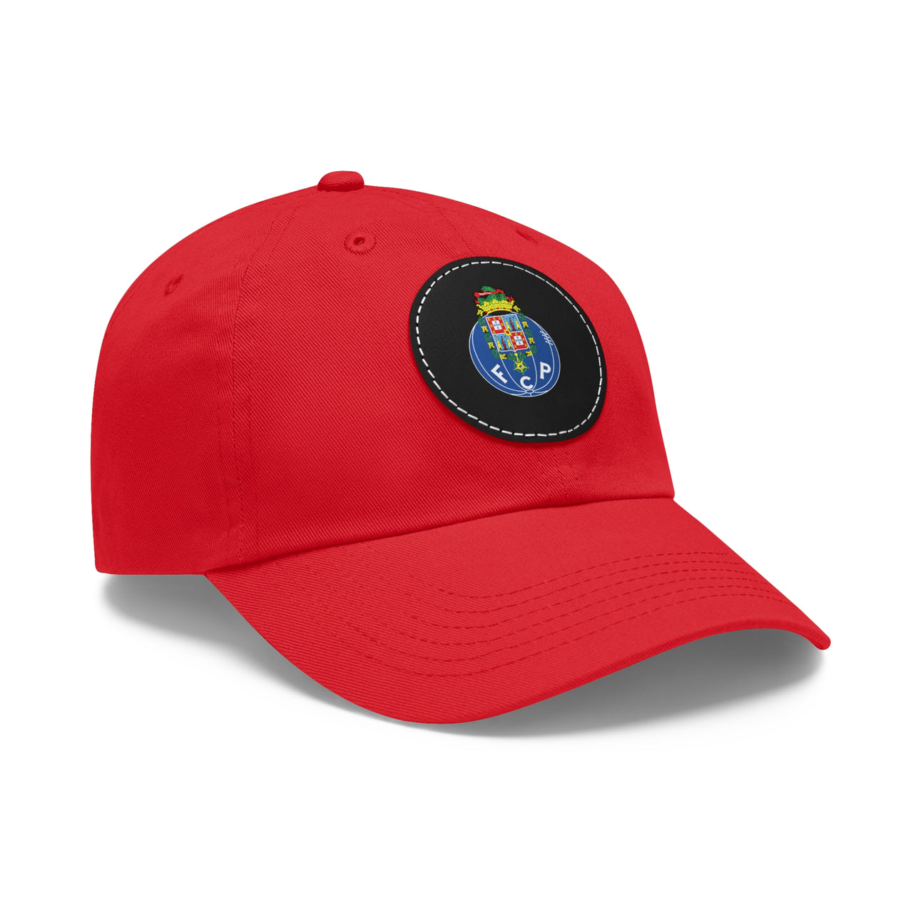 Porto Dad Hat with Leather Patch (Round)