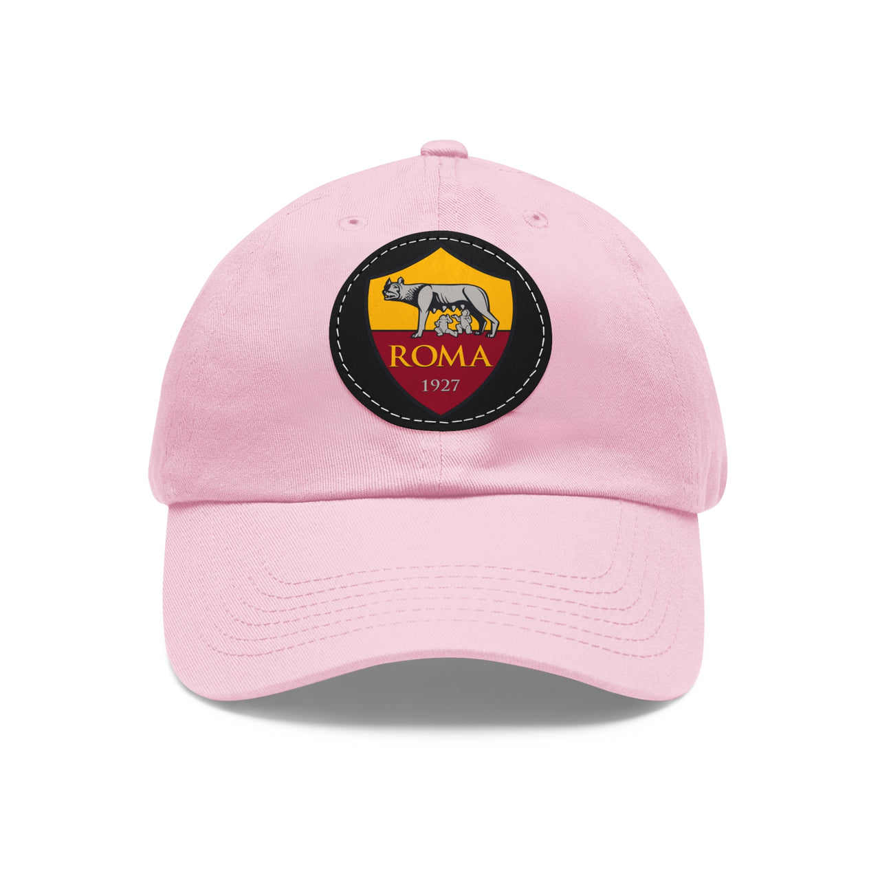 Roma Dad Hat with Leather Patch (Round)