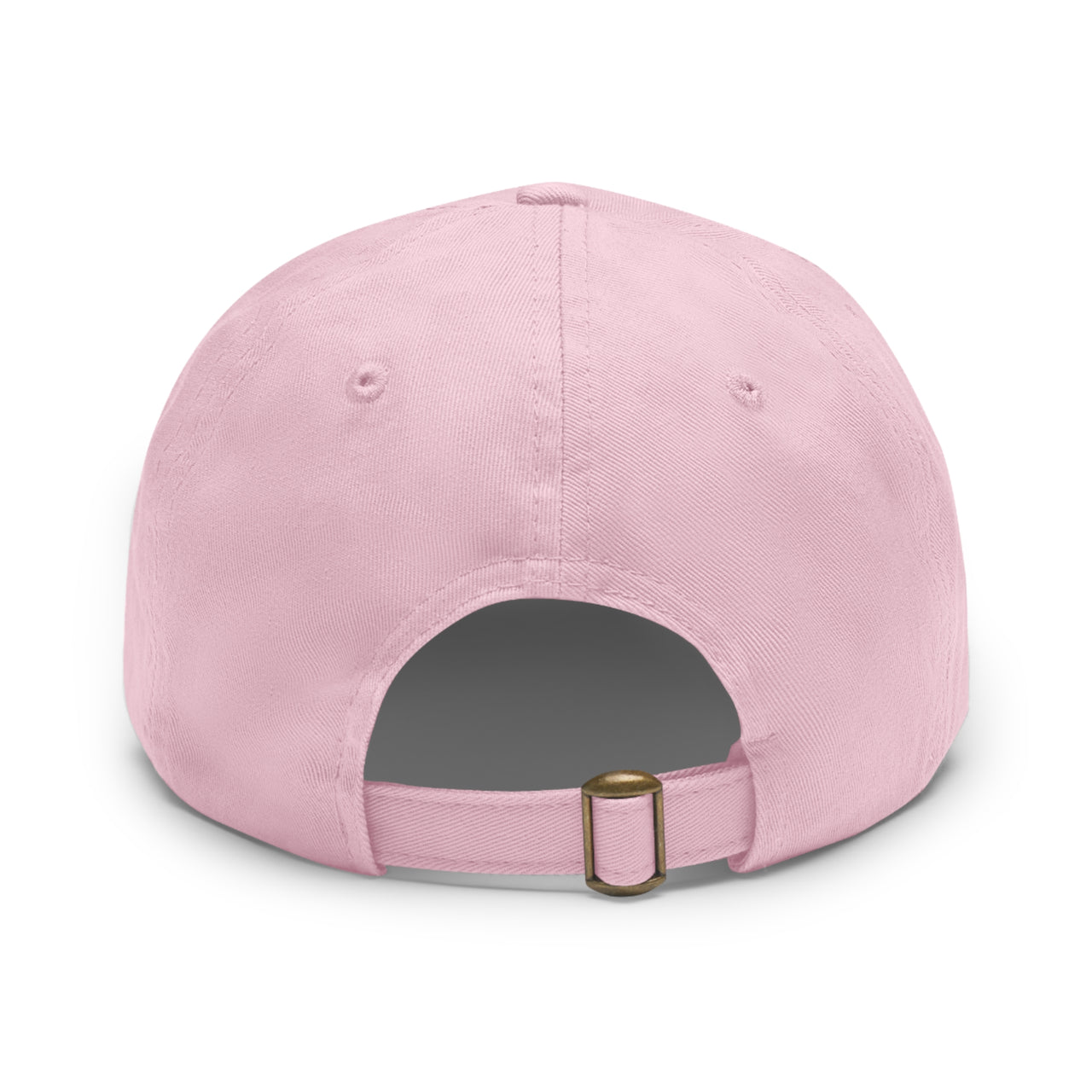 Newcastle Dad Hat with Leather Patch (Round)