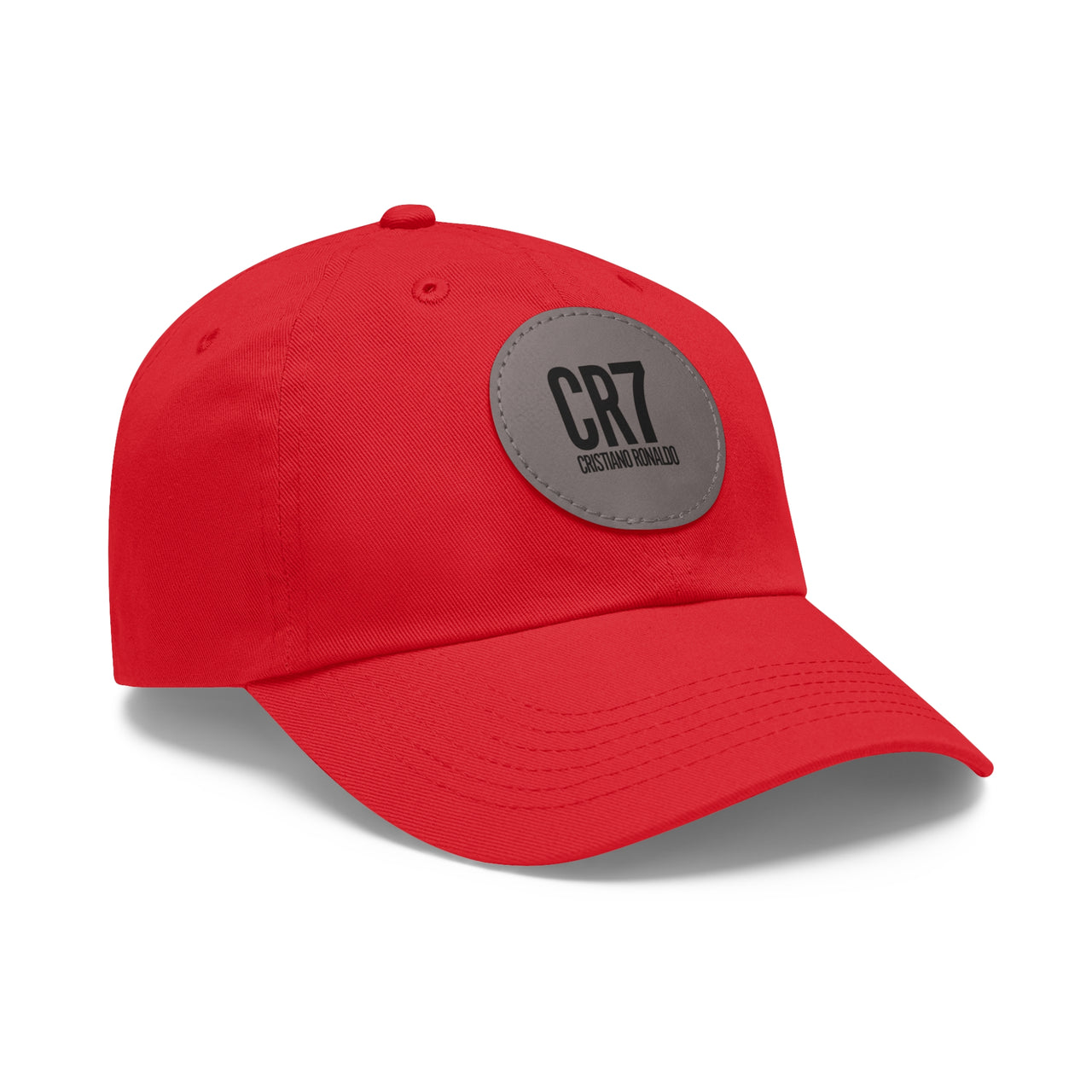 CR7 Dad Hat with Leather Patch (Round)