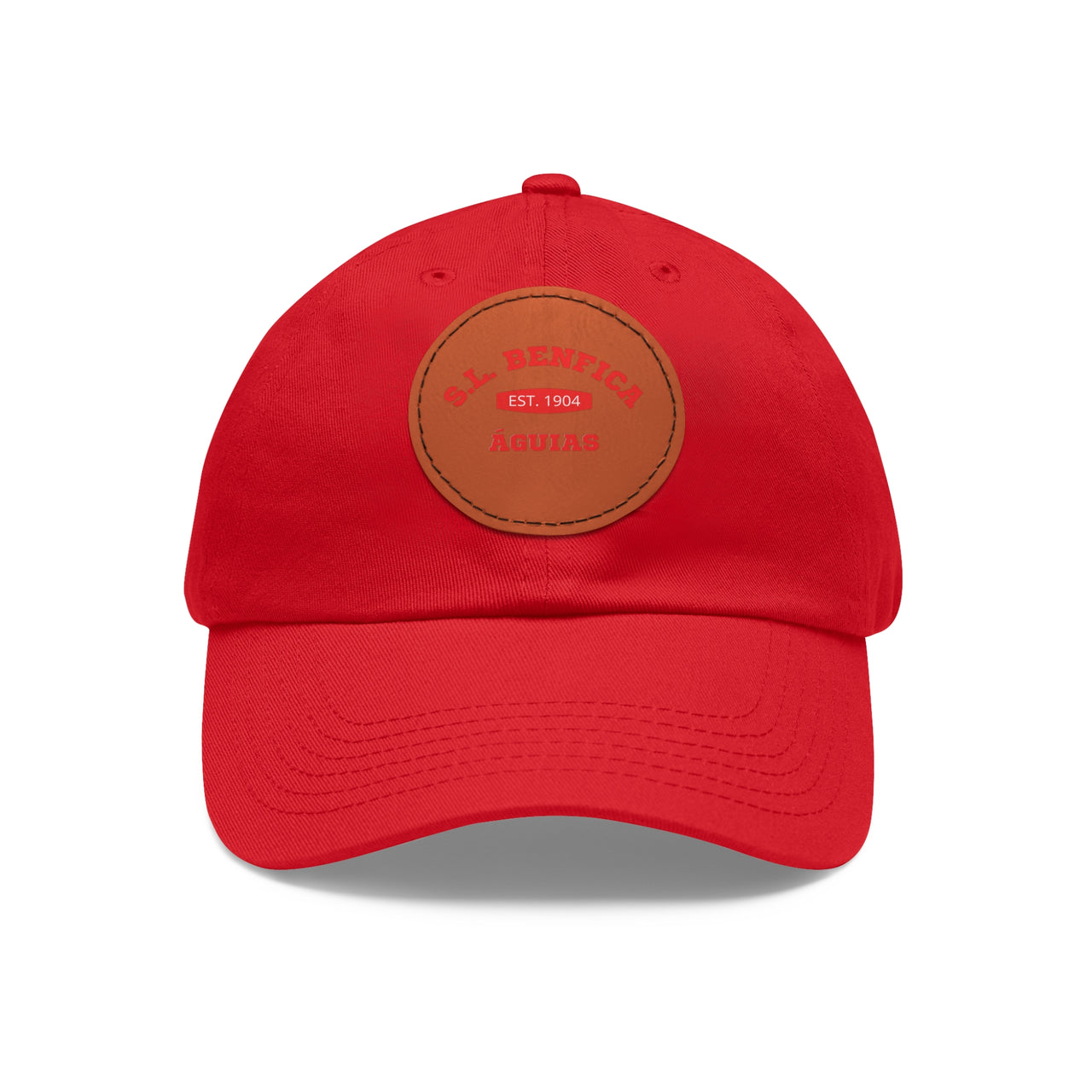 Benfica Dad Hat with Leather Patch (Round)