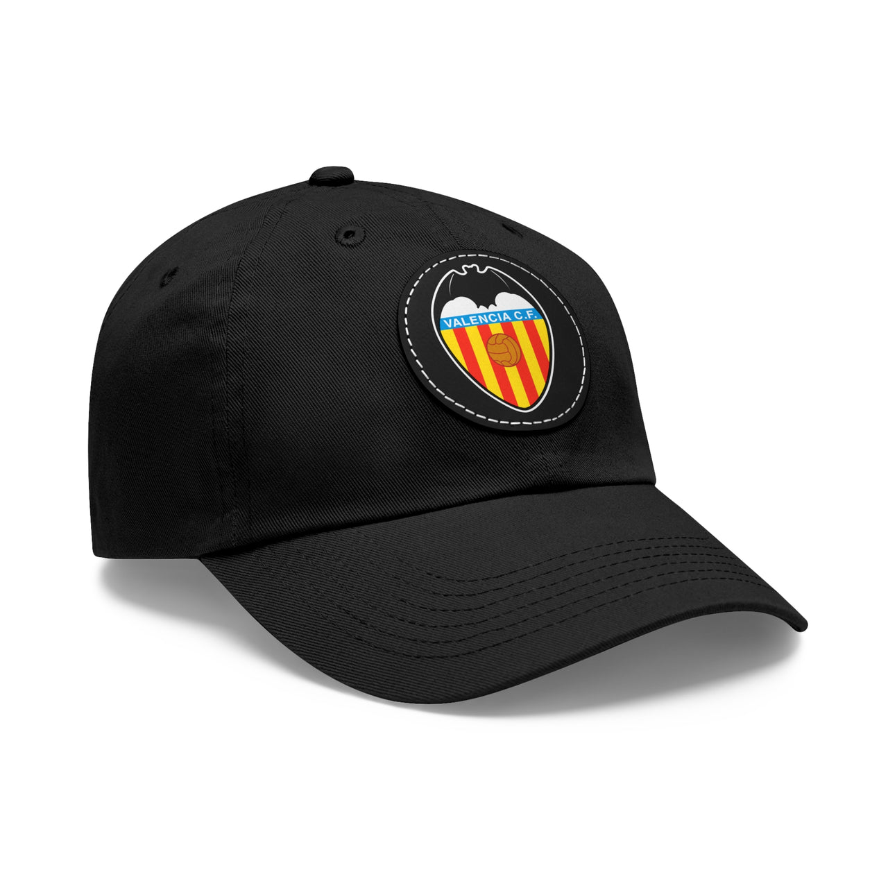 Valencia Dad Hat with Leather Patch (Round)