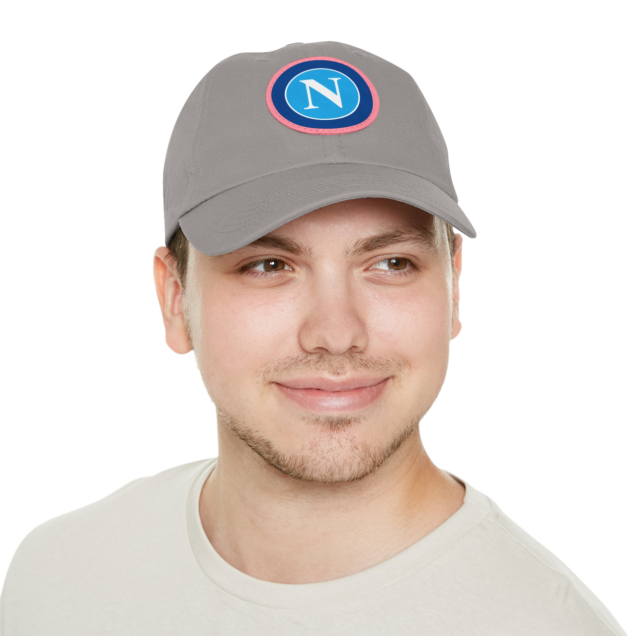 Napoli Dad Hat with Leather Patch (Round)