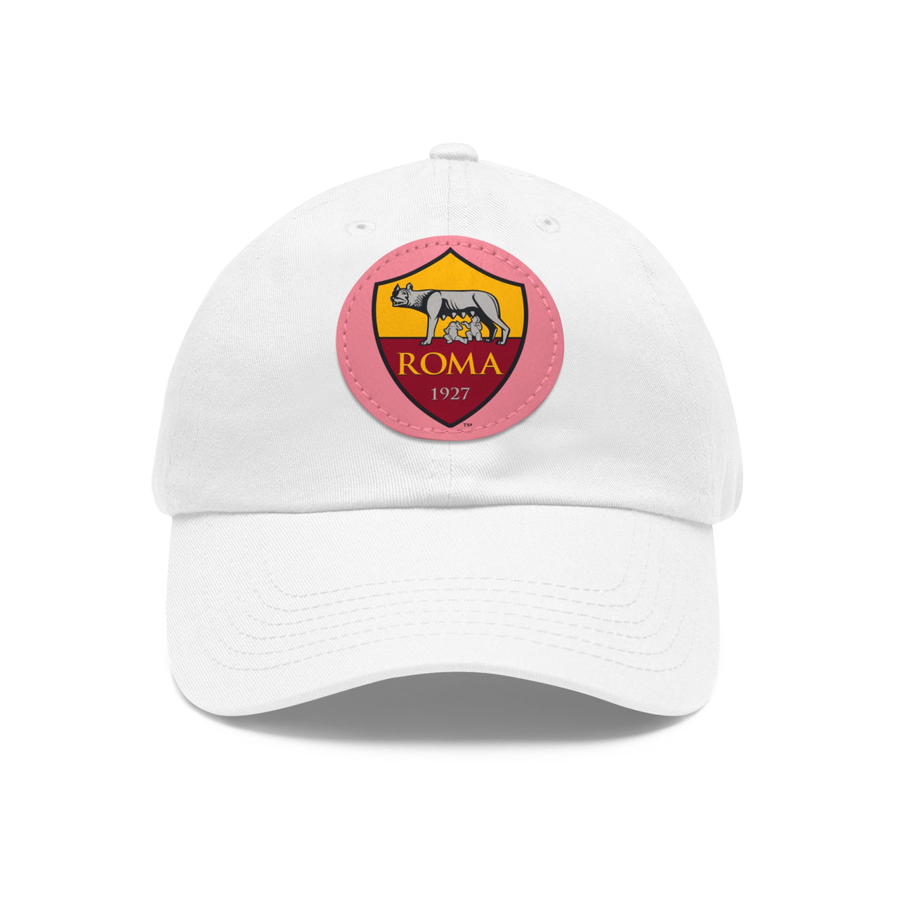 Roma Dad Hat with Leather Patch (Round)