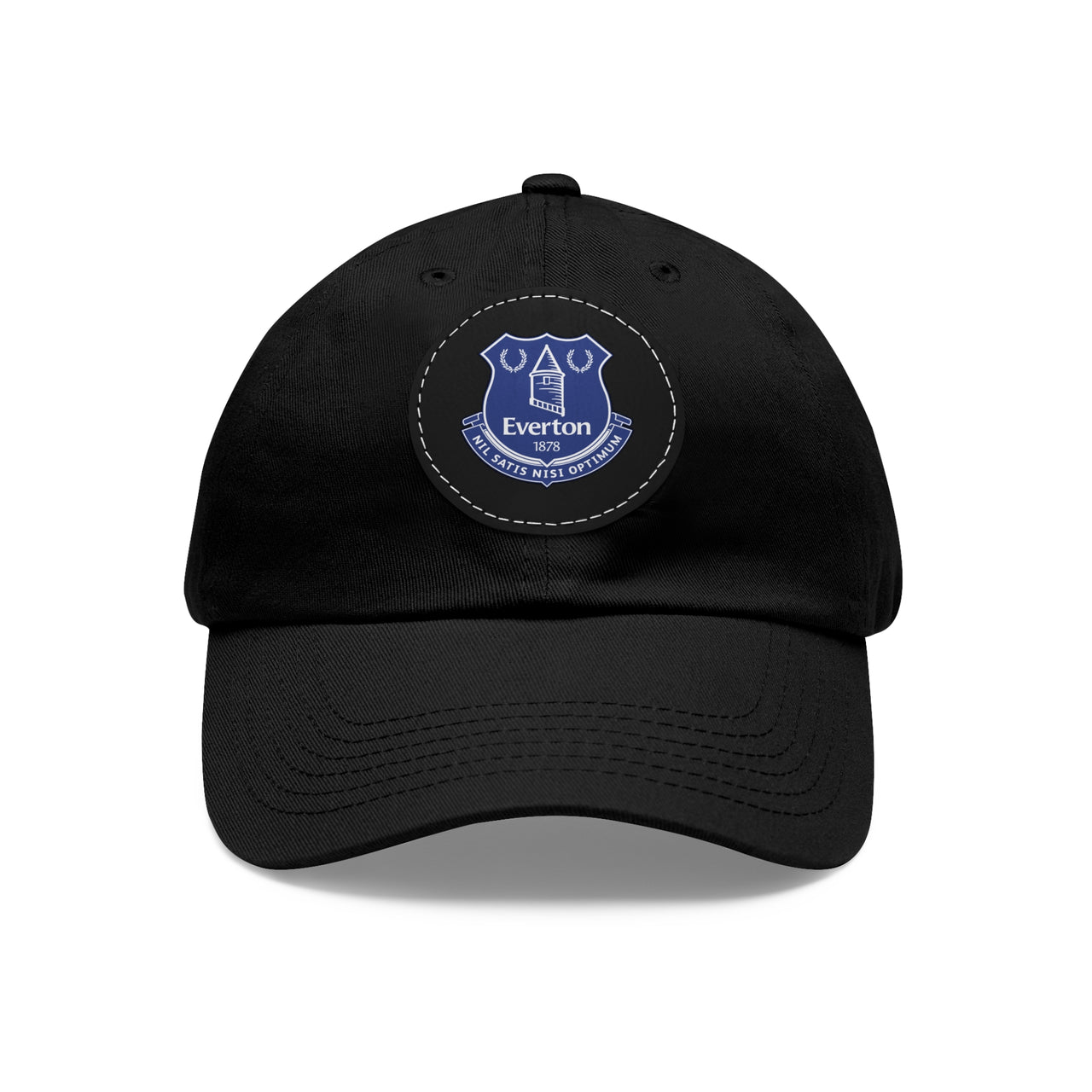 Everton Dad Hat with Leather Patch (Round)