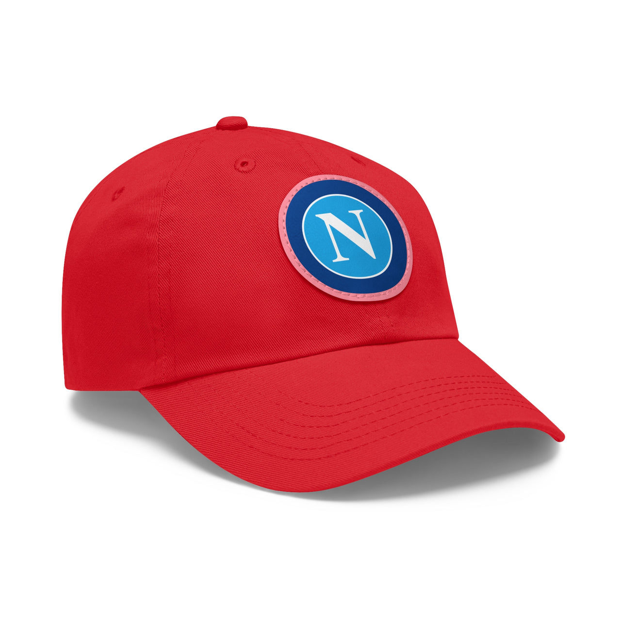 Napoli Dad Hat with Leather Patch (Round)