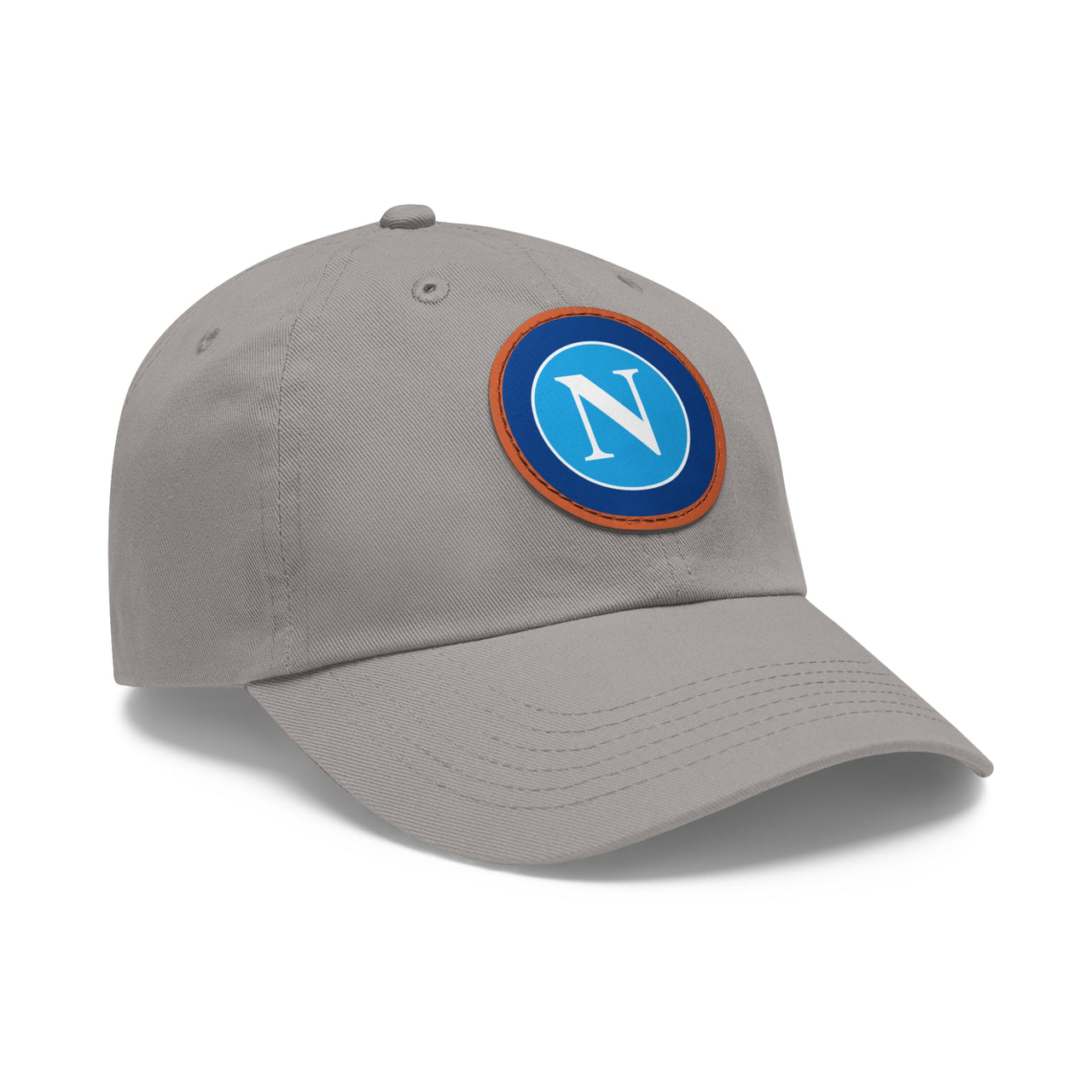 Napoli Dad Hat with Leather Patch (Round)