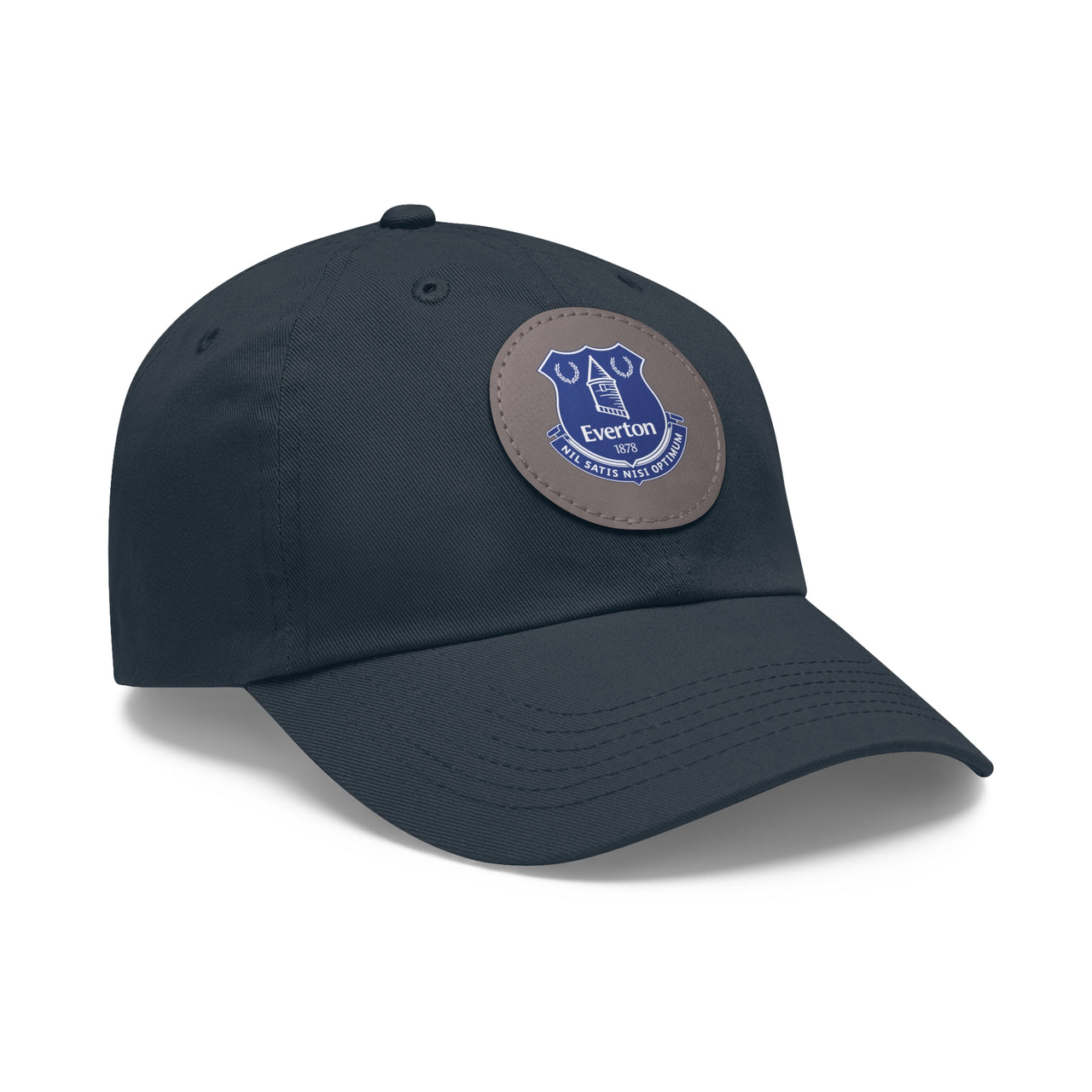 Everton Dad Hat with Leather Patch (Round)