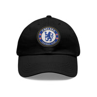 Thumbnail for Chelsea Dad Hat with Leather Patch (Round)