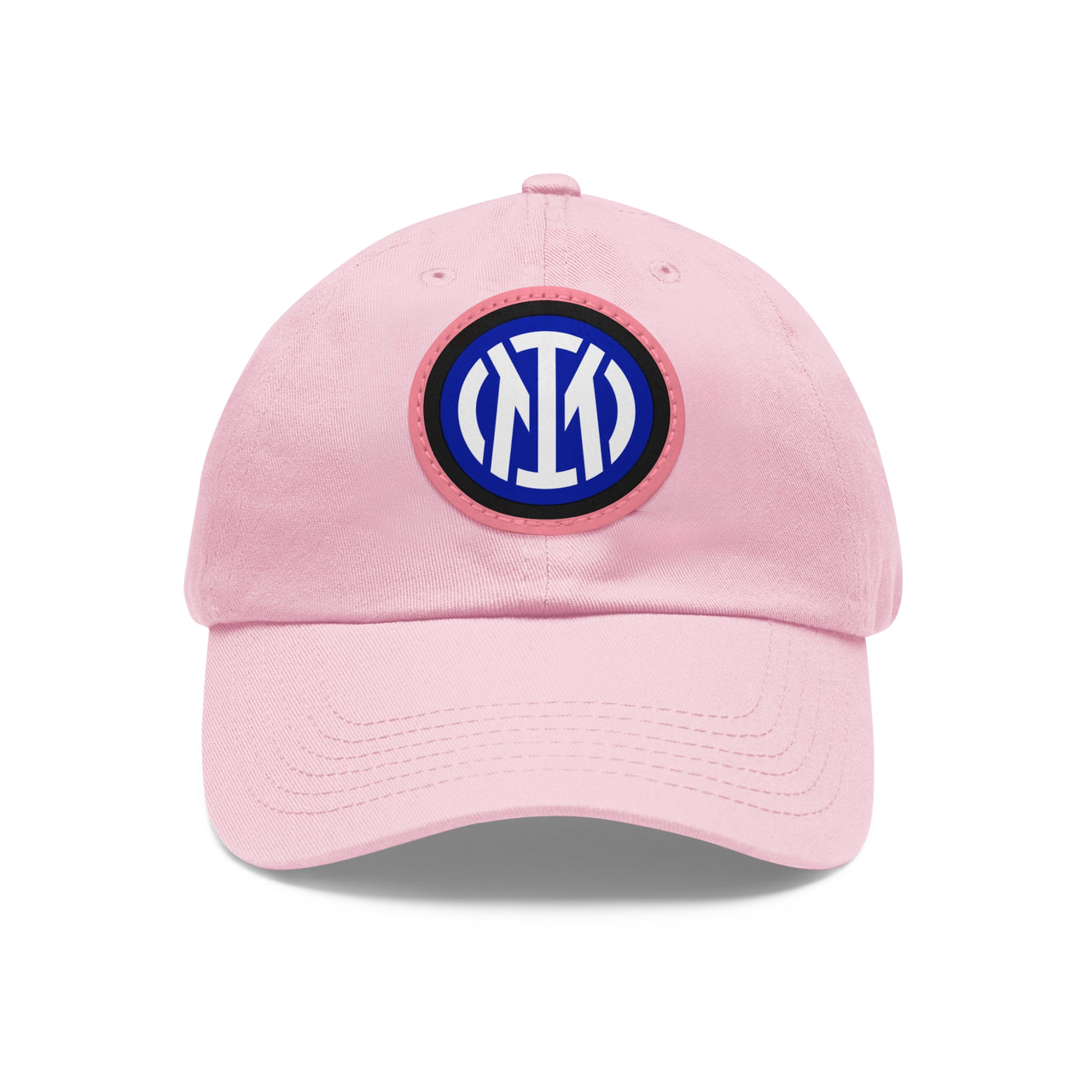 Inter Milan Dad Hat with Leather Patch (Round)