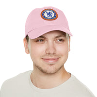 Thumbnail for Chelsea Dad Hat with Leather Patch (Round)