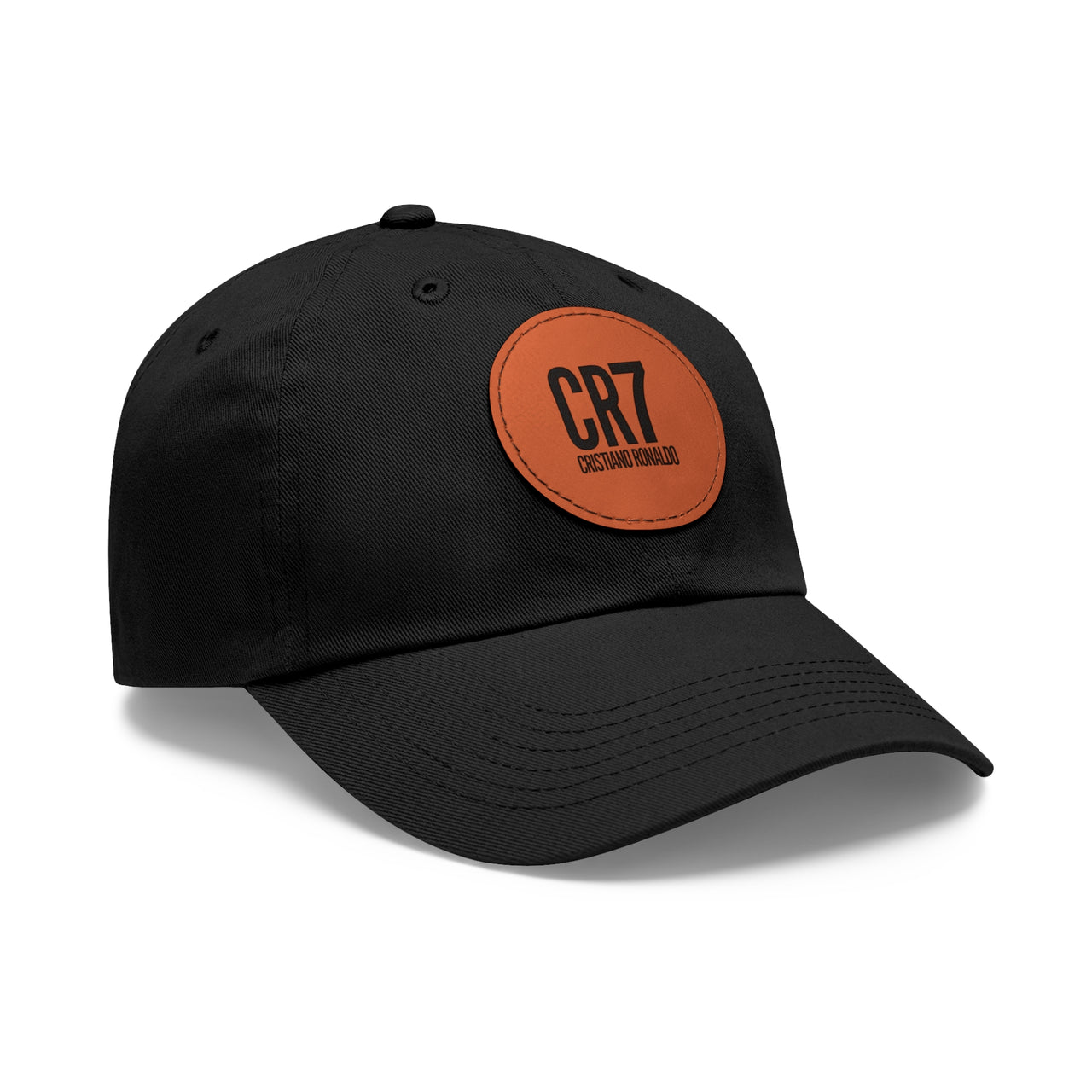 CR7 Dad Hat with Leather Patch (Round)